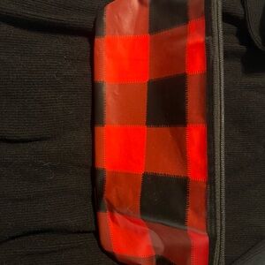Scout Red and Black Checkered “Tight Lipped” Toiletry Bag